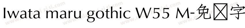 Iwata maru gothic W55 M字体转换